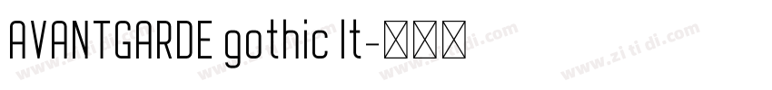 AVANTGARDE gothic lt字体转换